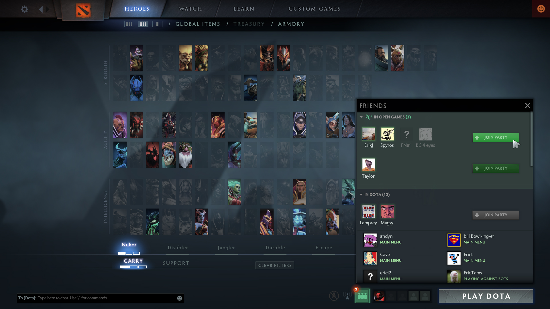 Play with friends in dota 2 фото 24